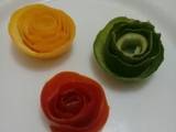 A picture of Vegetable n fruit Rose Flowers.# Author marathon.