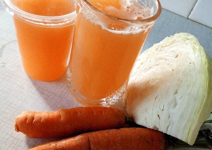 A picture of Cabbage carrot miracle juice.