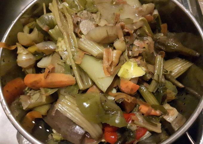 A picture of #zerowaste vegetable broth.