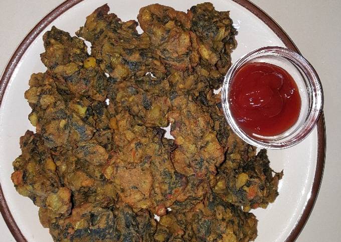 A picture of Baked vegetable fritters.