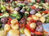 A picture of Sheet Pan Gnocchi, Sausage, and Broccoli.