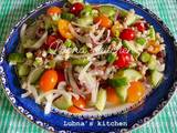 A picture of Heirloom Tomato and pearl Barley Salad:.