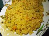 A picture of Vegetable tumeric rice #festivedishcontest_mombasa.