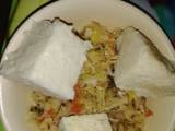 A picture of Ugali and cabbage.