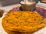 A picture of Methi paratha.