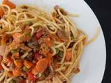 A picture of Spaghetti with The Lot Vegetable Sauce.