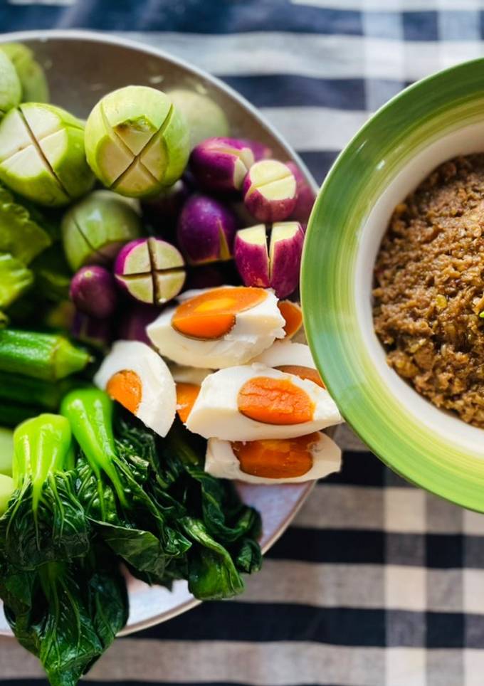 รูปของ น้ำพริกมะขามผัดปลาย่างหมูสับ(ใส่มะแขว่น)🌶️🧄🫚🥚