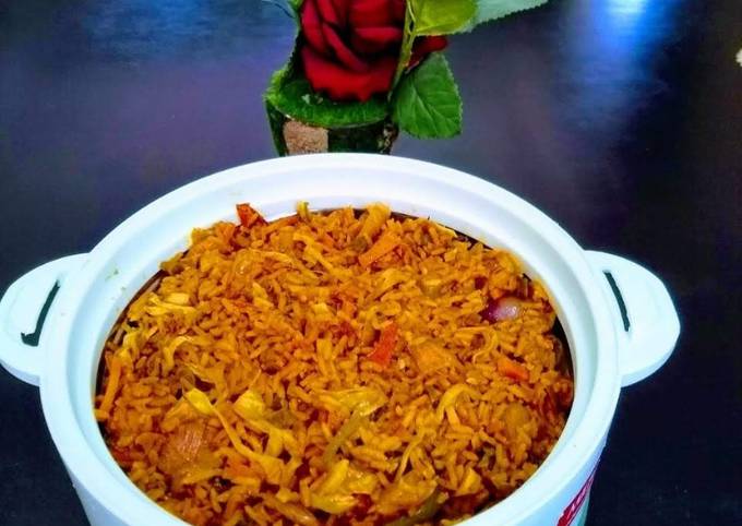 A picture of Vegetable masala Pulao.