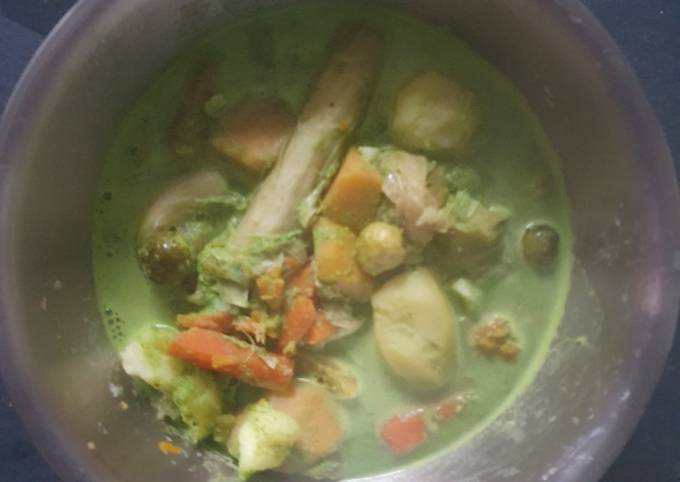 A picture of Vegetable broth Stew.