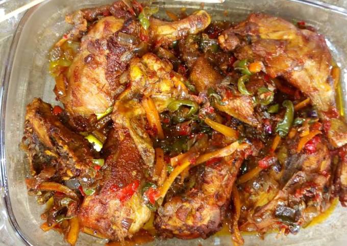 A picture of Vegetable pepper chicken.