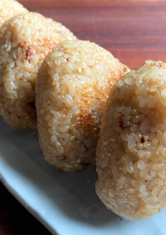 A picture of Pan-fried Soy Sauce Rice Balls.