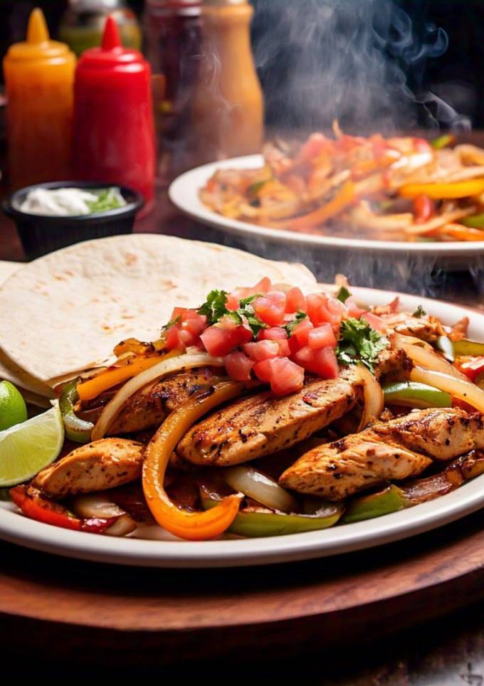 A picture of Chicken Fajitas.