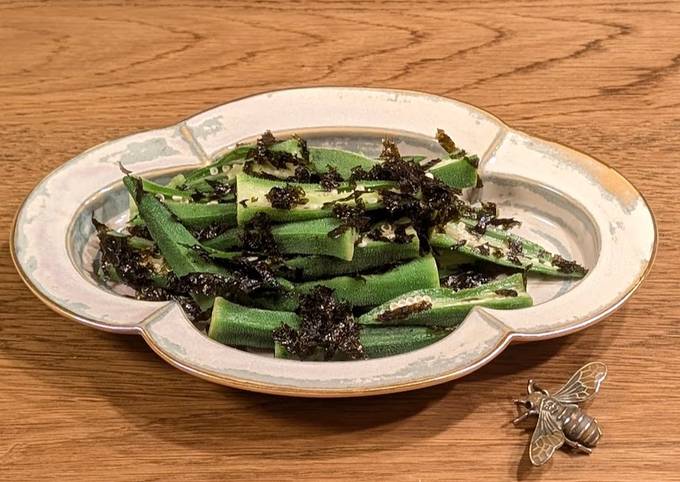 A picture of ★ Okra with Nori Seaweed ★.