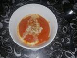 A picture of Carrot tomato soup.