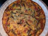 A picture of Crustless Asparagus & Bacon Quiche.