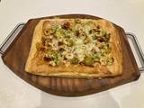 A picture of Leek and Parmesan tart.