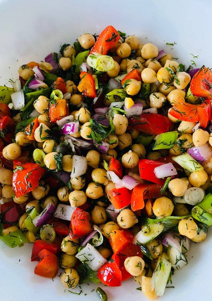 A picture of #January2026 Chickpea salad.