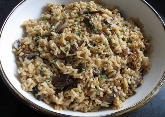 A picture of Porcini & Mushroom Rice.