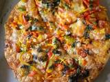 A picture of Vegetable pizza.