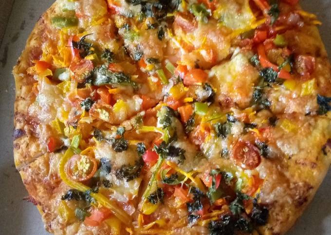 A picture of Vegetable pizza.