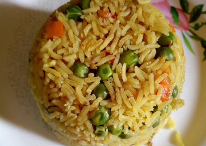 A picture of Vegetable rice #authormarathon.