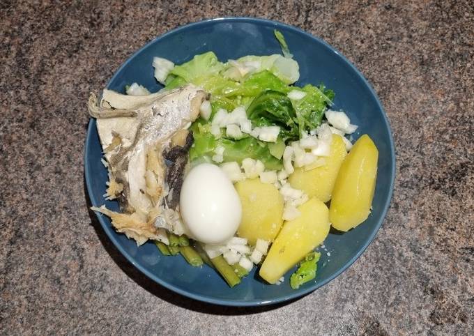 A picture of Potatoes & Cabbage In vinegar & Olive oil.