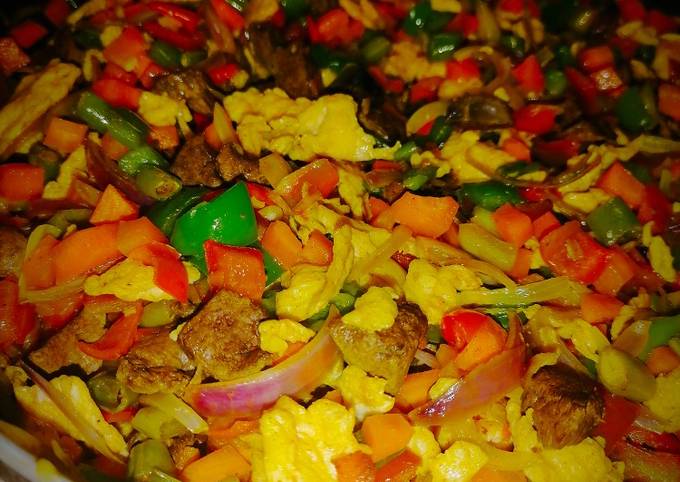 A picture of Fried Rice Vegetables.