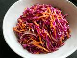 A picture of Red Cabbage Salad with Sesame Dressing.