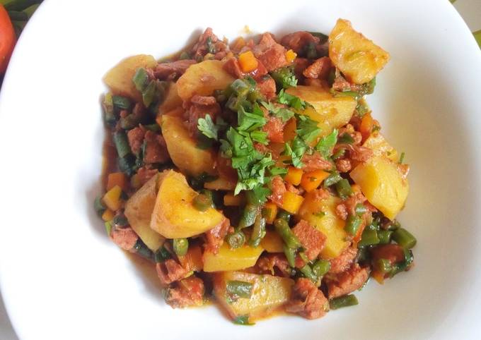 A picture of Vegetable stew recipe #themechallenge.