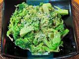 A picture of Broccoli with sesame dressing.