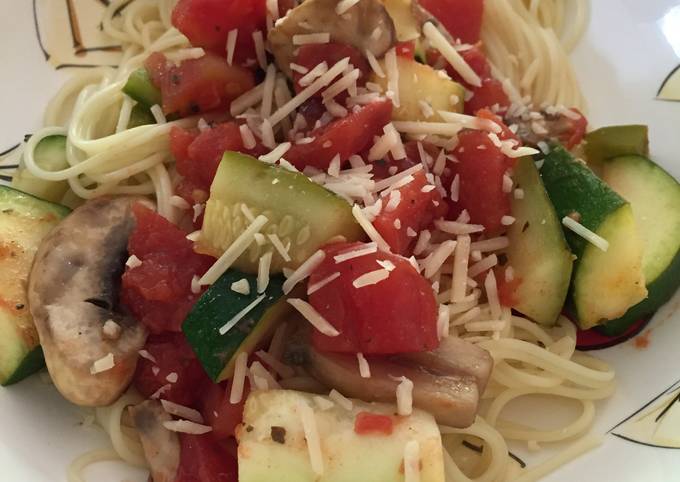 A picture of Mediterranean Vegetable Pasta.