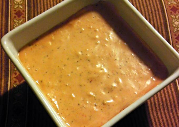 A picture of (Spicy Garlic Dipping Sauce) goes great with fried plantains & vegetables.