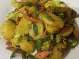 A picture of Potato With vegetables.