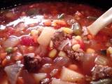 A picture of Beef and Vegetable Soup.