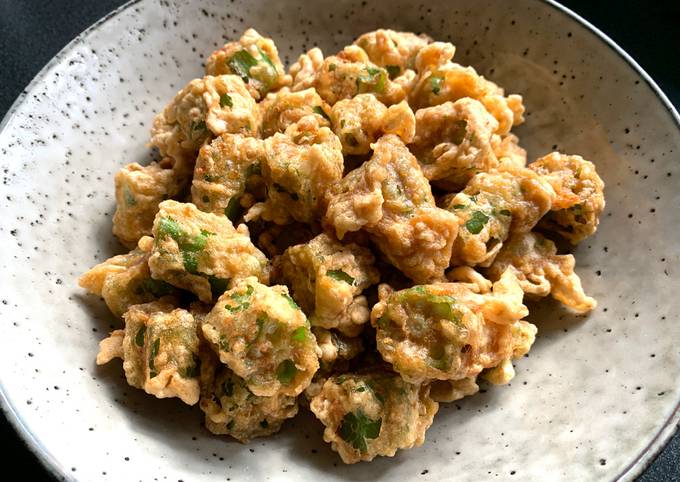 A picture of ‘Kara-age’ Fried Okra.