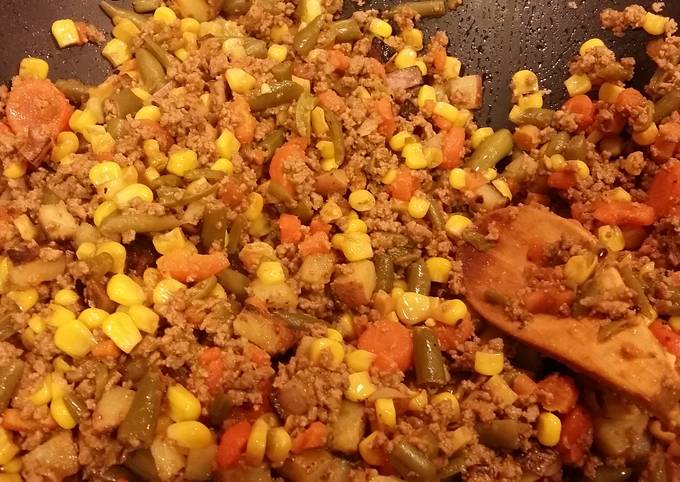 A picture of Stir-fry Vegetables Soup Without The Soup.