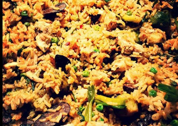 A picture of Spicy Vegetable Fried Rice 🍄.