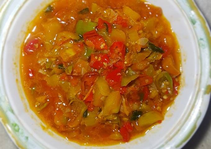 A picture of Vegetable sauce.