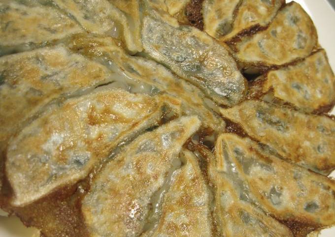 A picture of Chewy Texture Easy Vegetable Gyoza Dumplings Made with Lotus Root.