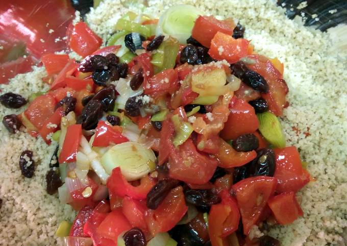 A picture of Couscous with Roasted Vegetables.