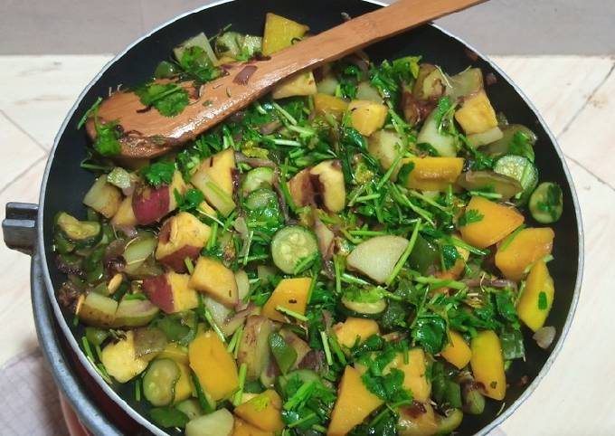 A picture of #vegetablechallenge stir fried veggies.