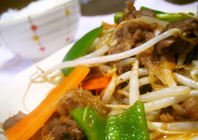 A picture of Spicy Beef Offcuts and Vegetable Stir-Fry.