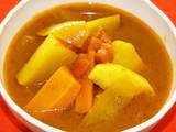 A picture of Simple, Healthy and Additive-Free Vegetable Soup Curry.