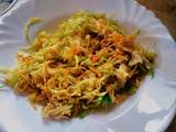 A picture of Steamed cabbage n Carrot's #themechallenge.