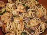 A picture of Shrimp and Vegetable Pasta.