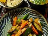 A picture of Macrobiotic Wheat Gluten and Vegetable Stir-fry.