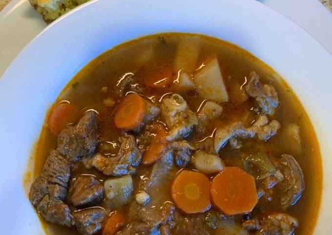 A picture of Beef Vegetable Soup.