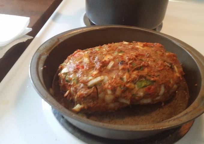 A picture of Chicken vegetable melody meatloaf.