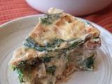 A picture of Crustless Quiche With Lots of Vegetables.