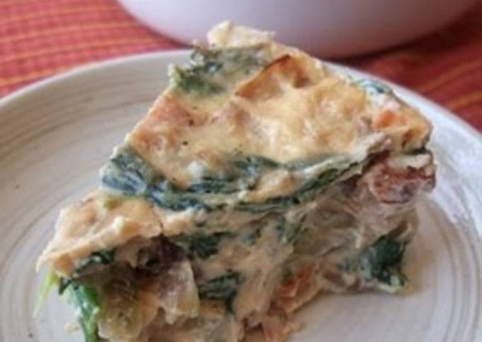 A picture of Crustless Quiche With Lots of Vegetables.